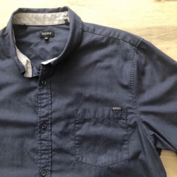 Buffalo David Bitton Dark Blue Casual Shirt - Picture 5 of 7